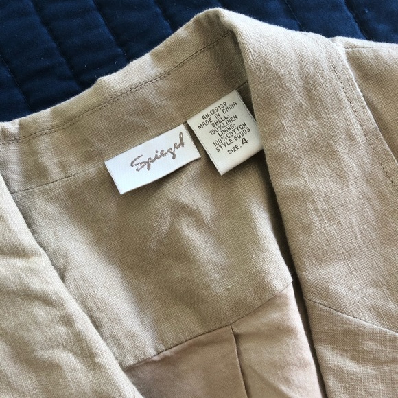 100% Linen Blazer - Picture 5 of 8